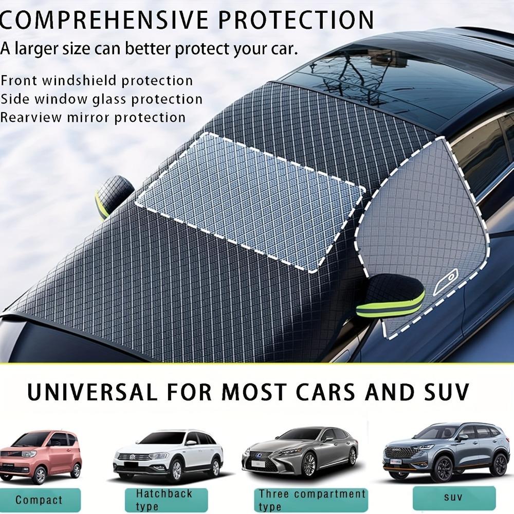 Car Windshield Snow Protection Cover Magnetic Anti‑Frost Windscreen Guard Sunshade for Outdoor Winter Vehicle Parking