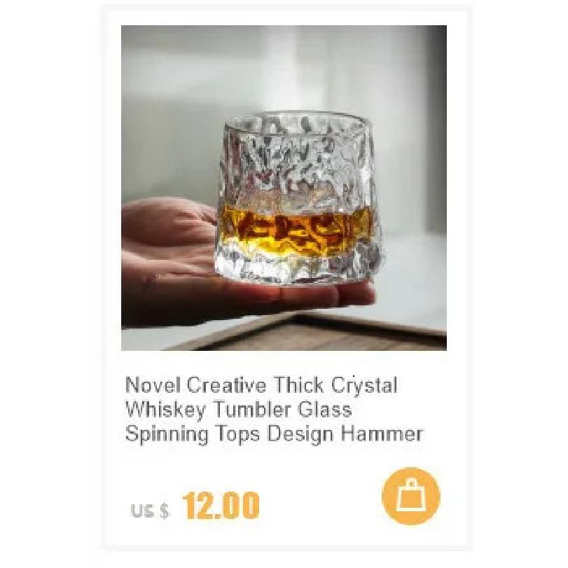 Japanese Edo Designer Crumple Paper Irregular Shape Crystal Faceted Der Whiskybecher Whiskey Whisky Rock Glass Artwork Wine Cup