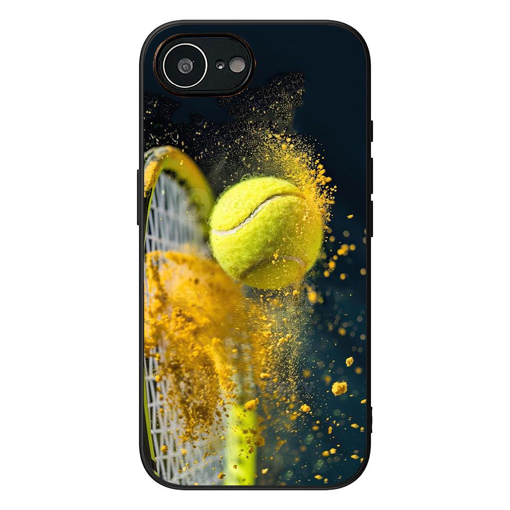 Eat Sleep Tennis Repeat Ball Coach Phone Cover for Apple iPhone 16 15 14 Plus 13 12 Mini 17 Pro Max + ProMax 16E Air Case