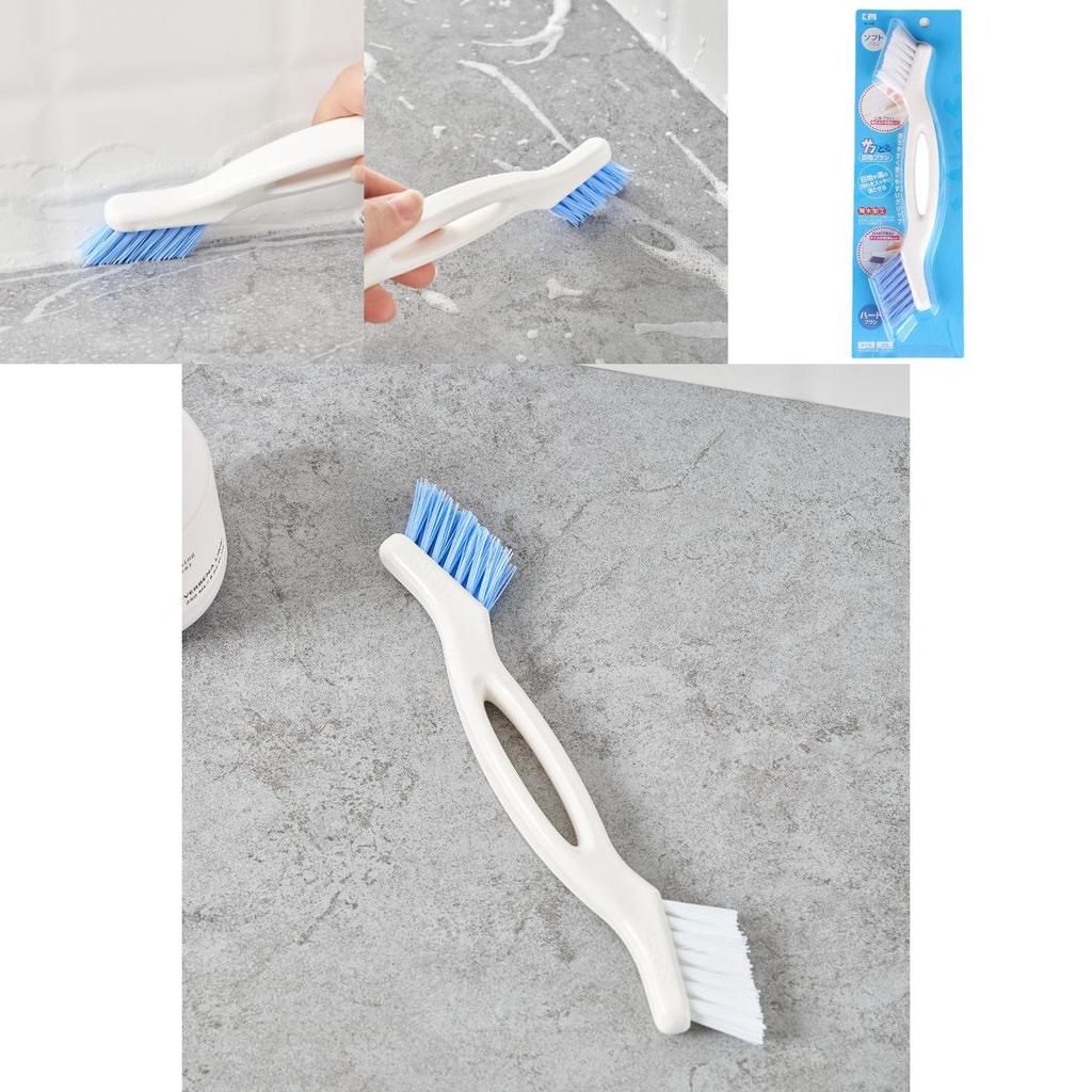 Bathroom Tile Grout Brush With Dual Head For Efficient Cleaning And Home Maintenance