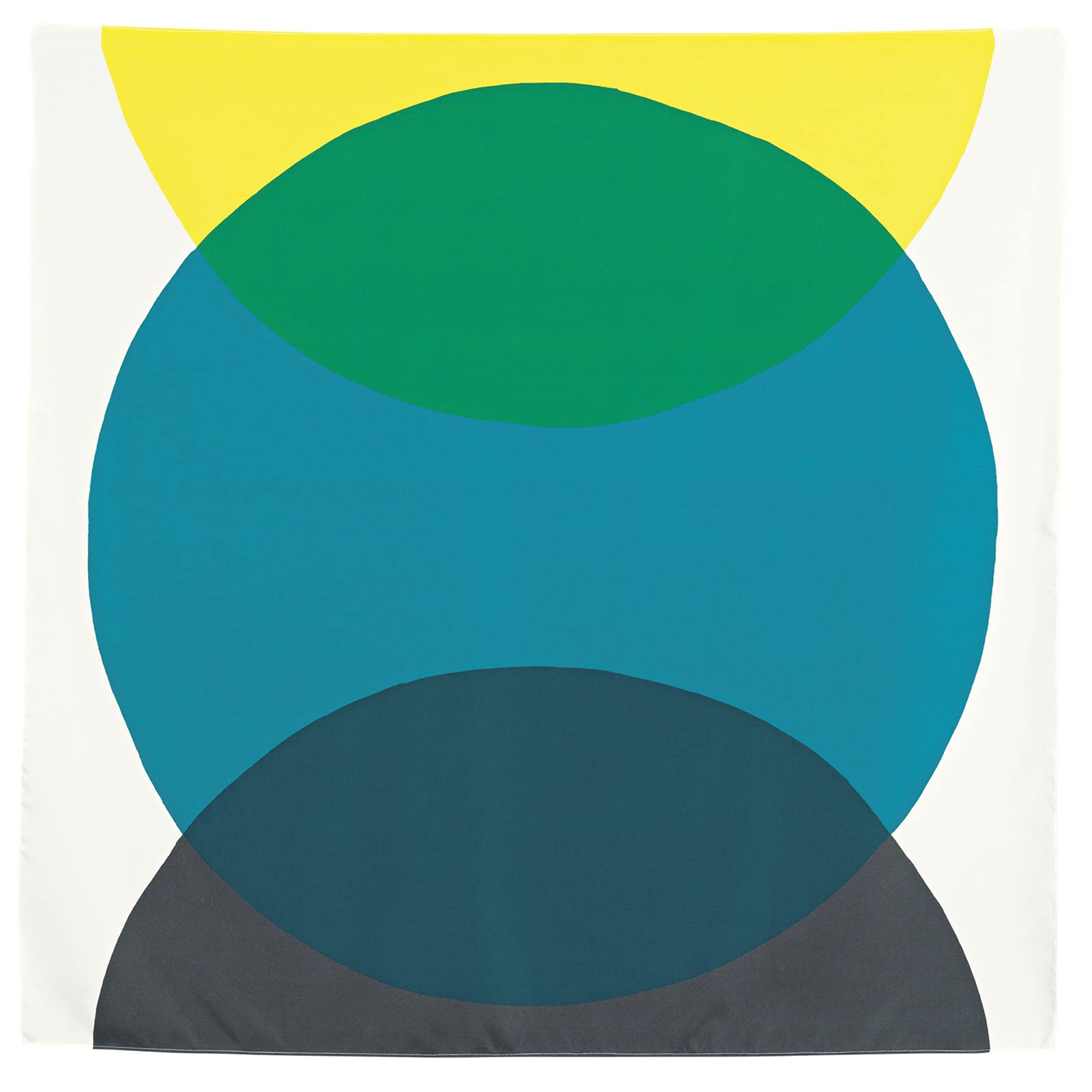 

Musubi Furoshiki 100 Aqua Drop Recycled Circle Blue Green 100cm Polyester Water-repellent