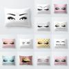 Elegantly Designed Eyelash Pattern Pillow Cover For Stylish Sofa And Seat