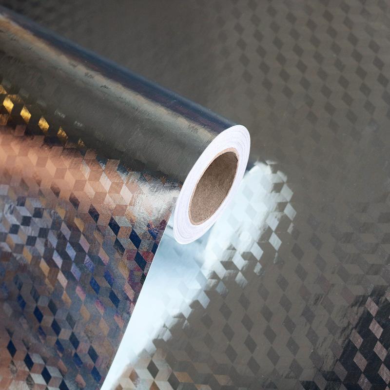 

Kitchen Oil-proof Waterproof Stickers Aluminum Foil Kitchen Stove Cabinet Self Adhesive Wall Sticker DIY Wallpaper Width 40cm 1mx40cm