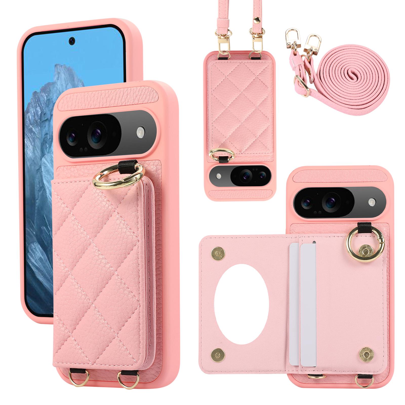 

Кошелек-кроссбоди с держателем для карт, чехол для телефона для Google Pixel 9 Pro XL 8A 7A 9A Pixel8Pro, шнурок, ремешок на запястье, кожаная обложка Pixel 8