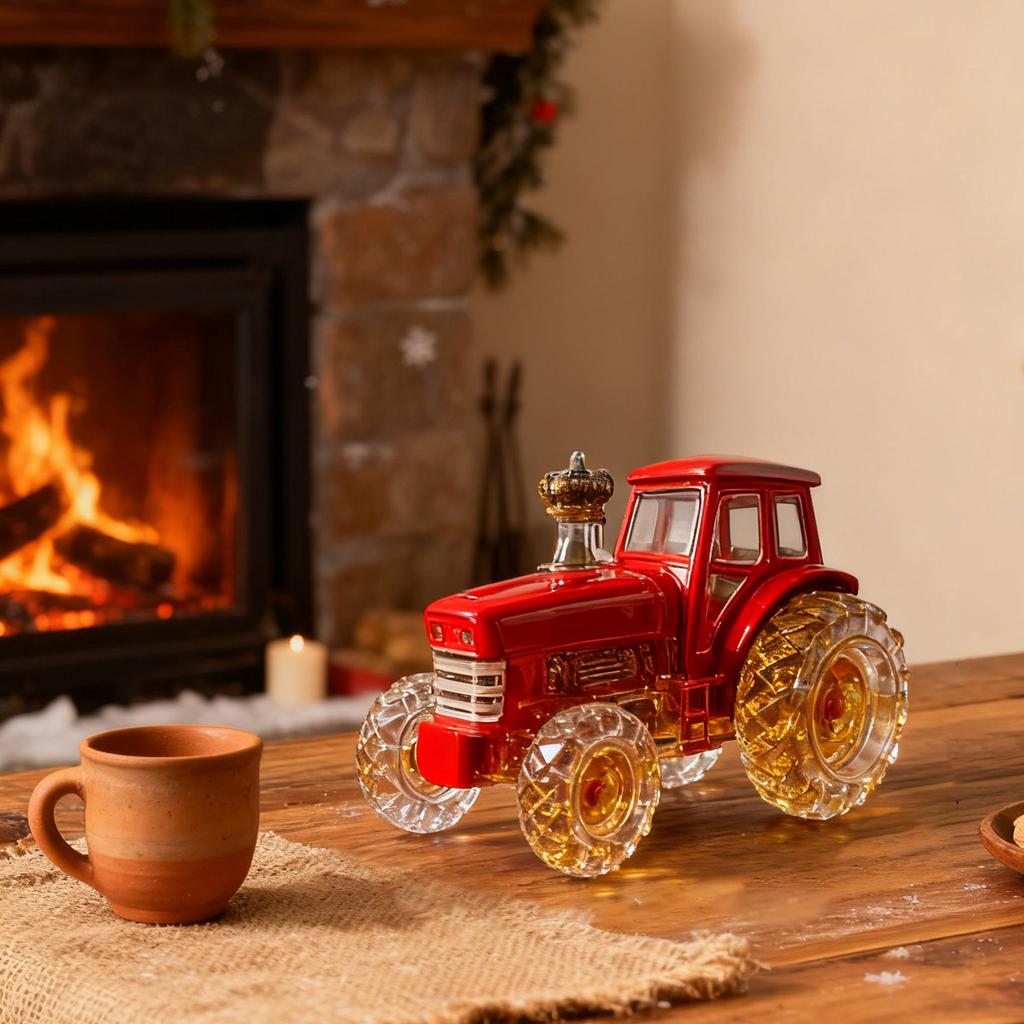 300ml Vintage Decanter, Decorated Whiskey Bottle, Off-road Vehicle Design, Clear Glass Bottle Bar Decoration