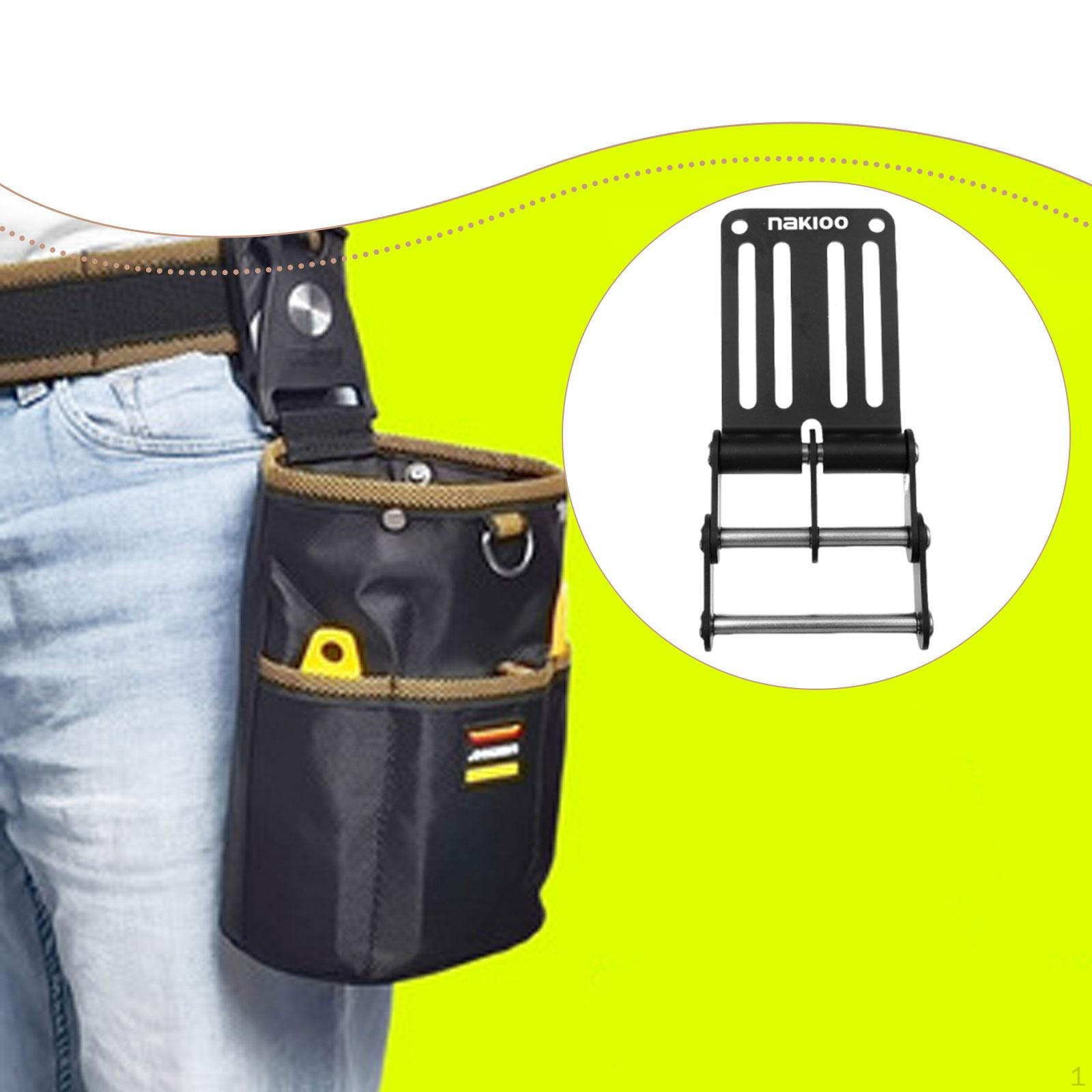 Quick Release Tool Belt Buckle for Waist Pouch Aluminum Alloy Stainless Steel High Strength rosso
