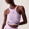 Adidas X Stella Mccartney Stella Mccartney Trupace Běžecký Crop Top s Patchworkem s Logem Písmen Dámské Topy Růžová Fialová IP9142