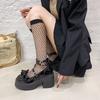 Neue klobige Absatzschuhe 2026 Höhensteigernd Übergröße Französischer Stil Schleife Retro Süß und Cool Kleine Damen Lederschuhe