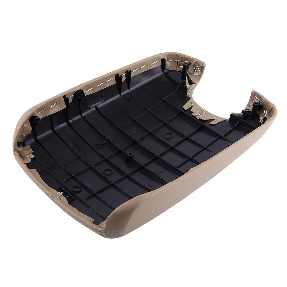 Artificial Leather Armrest Center Console Lid Cover For     2008-2012 Black
