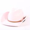 Popular European and American Classic Suede Western Cowboy Hat, Men's and Women's Fashion Big-brimmed Top Hat Shade