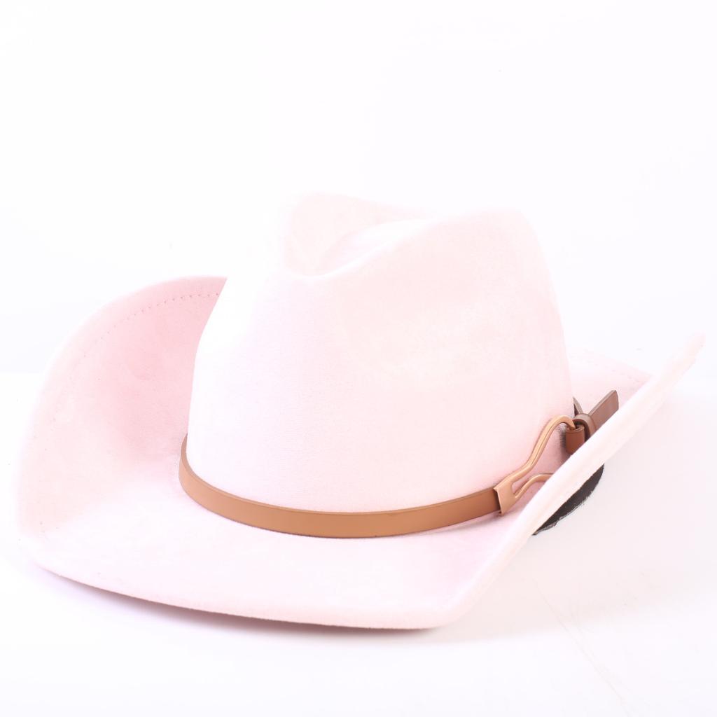 Popular European and American Classic Suede Western Cowboy Hat, Men's and Women's Fashion Big-brimmed Top Hat Shade