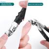 Nagelknipser mit abgewinkeltem Kopf für Senioren Ergonomischer Zehennagelknipser für dicke Nägel Nagelschneider Trimmer Professionelles Maniküre-Werkzeug