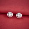 Sterling Silver Lotus Mantra Pumpkin Spacer Beads for DIY Necklace Crafting