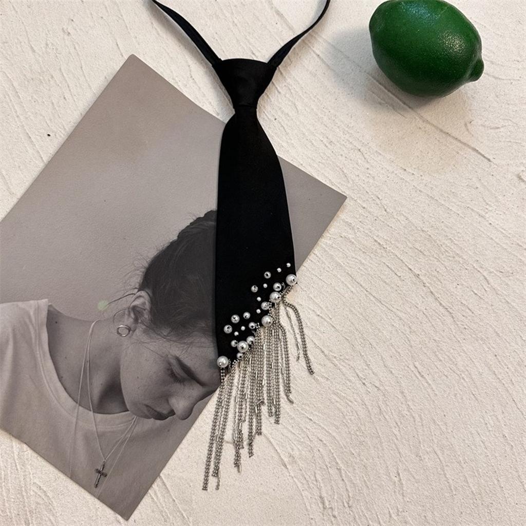 Stylish School Girl Necktie Kids Tassels Pre-tied Tie Uniform Accessories Fashionable Girls' Necktie Preepy Look