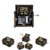Black Potter Harry Music Box Engraved Wooden Music Box Interesting Toy Xmas Gift