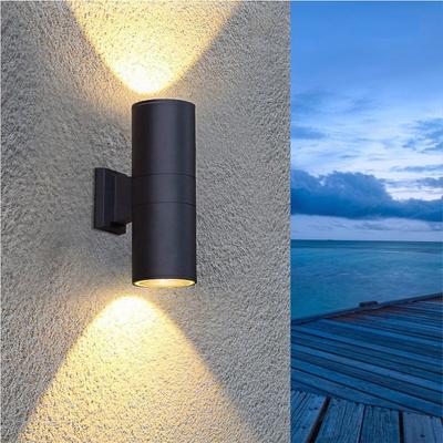 Zewnętrzna Dwugłowicowa Lampa Ścienna E27 Ogród Podwórko Balkon Aluminium Weranda Ścieżka Uliczna Wewnętrzny Korytarz Kinkiet Wodoodporna