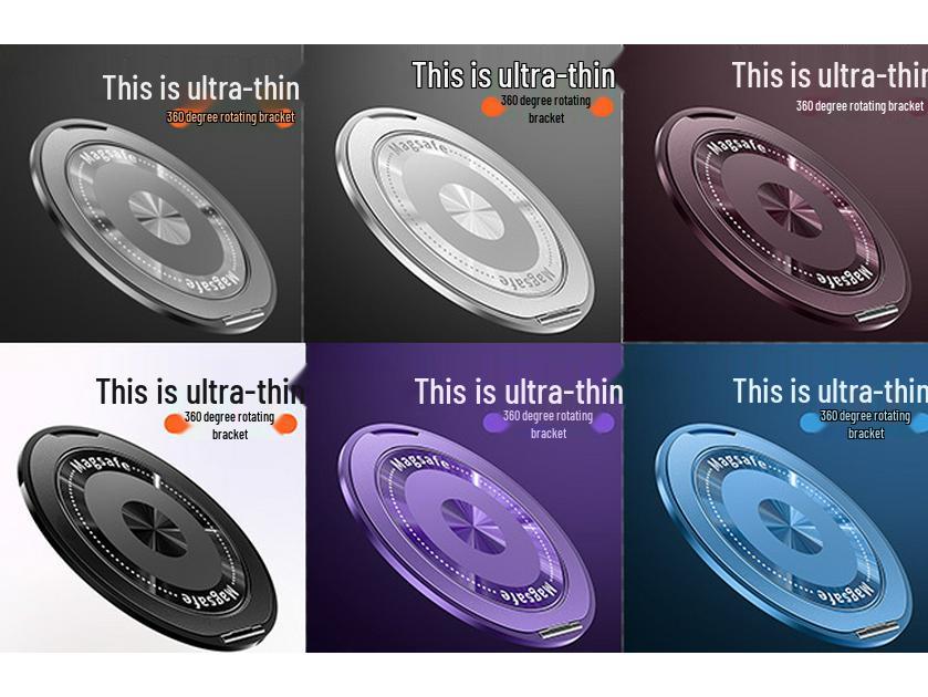 

New 360° Rotating Phone Holder: Ultra-thin, Landscape/Portrait Mode Compatible