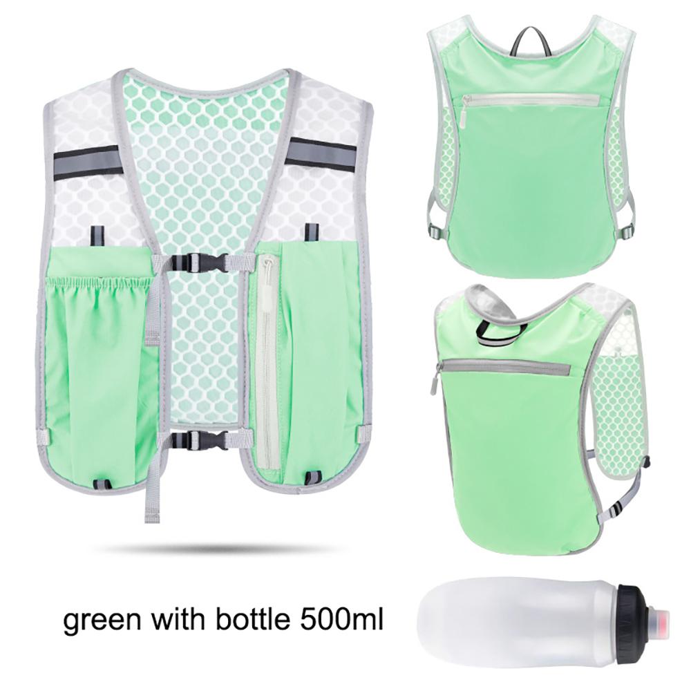Running Backpack Vest With Bottle Hydration Trail Light Weight Cycling Run Jogging Marathon Riding Climbing Bag Waterproof