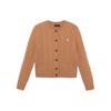 Polo FW21 Chunky Knit Cardigan Sweater Women Sweater Brown 211801493-008