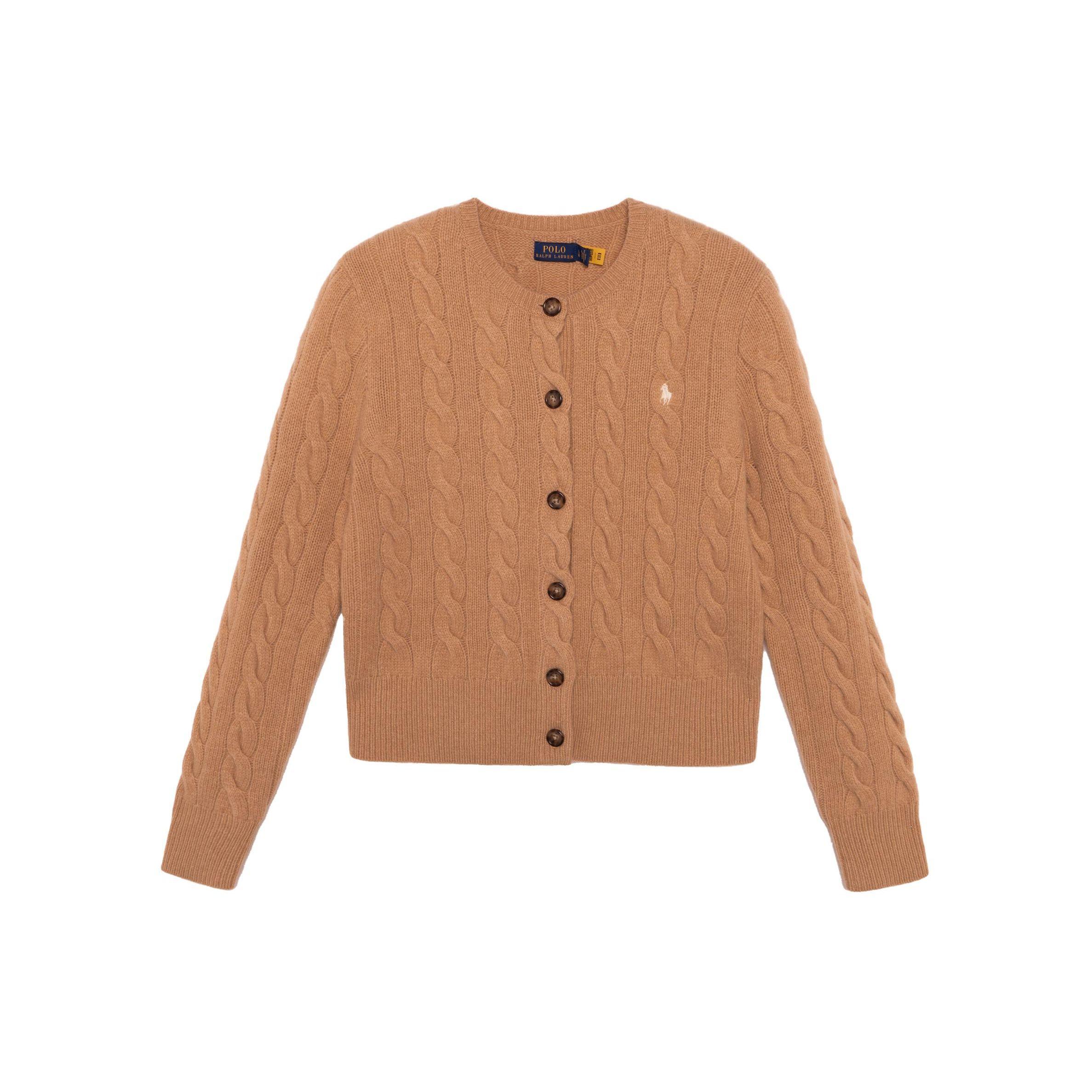 

Polo Ralph Lauren FW21 Кардиган толстой вязки Женский свитер Коричневый 211801493-008 S