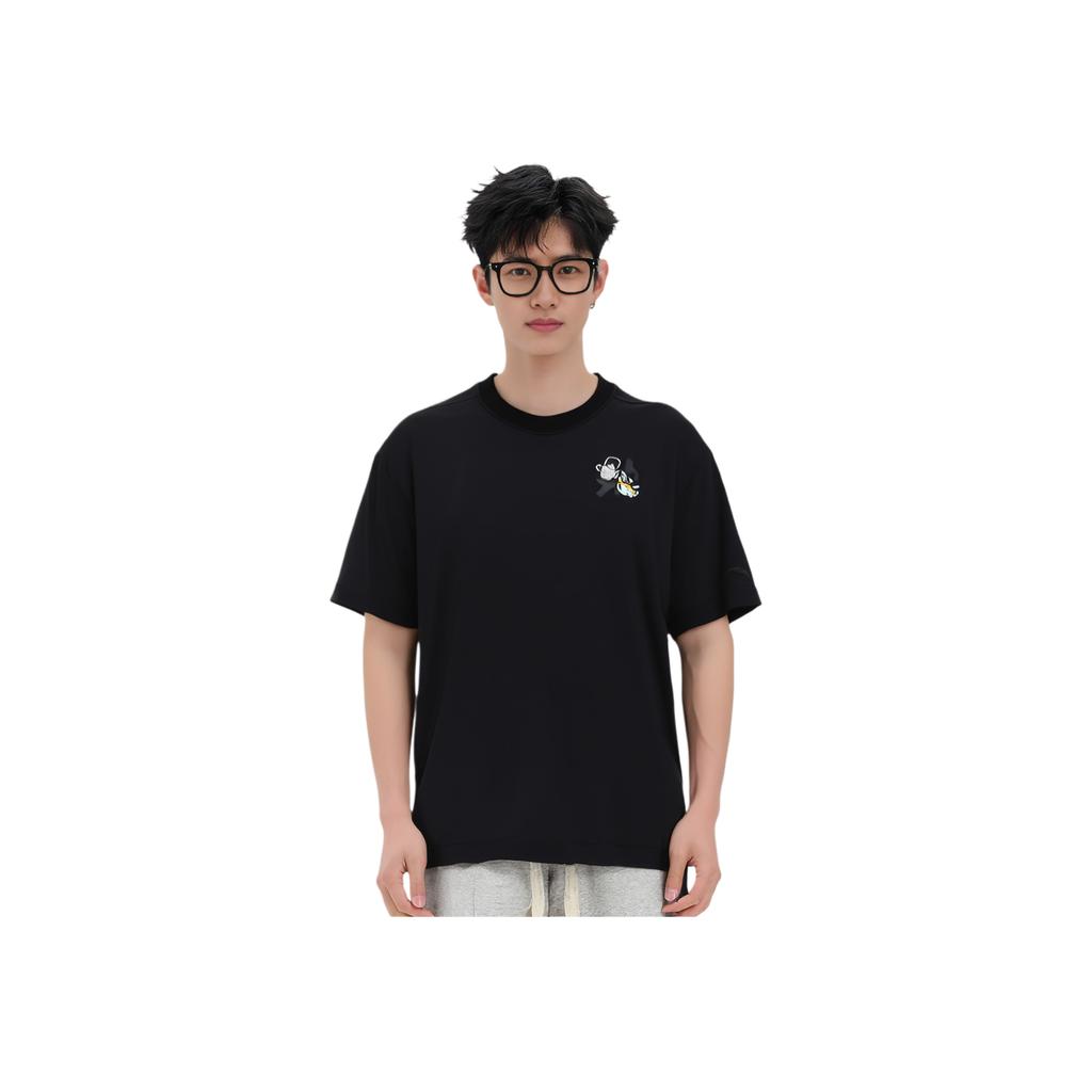 Anta Comfortable Versatile Sports Simple Round Neck Printed Short Sleeve T-Shirt Unisex Tops 172538106R-2