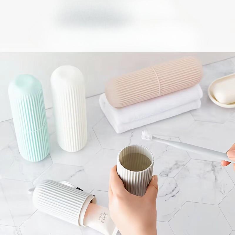 Large-sized Toothpaste Tube, Toothbrush Storage Box, Travel Toothbrush Case, Portable Toiletry Cup, Toothbrush and Mouthwash Cup Set, Tooth Vase