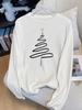 (Asian Size) Print T Shirt Christmas New Year Graphic Tee Tree Cute Lovely 90s Women Autumn Winter Casual Fashion Top Clothing  Long Sleeve T-shirts