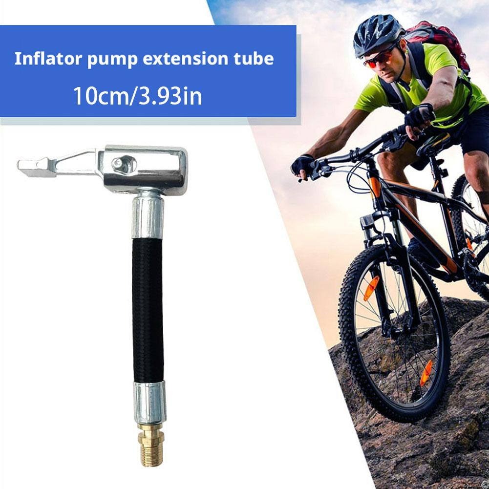 10CM Car Tire Inflator Hose Extension Tube Inflation Tube Adapter Connector Hose Car Exterior Accessories Cannot Deflate