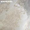 1PC NAPEARL European Style French Luxury Embroidered Sheer Curtain Princess Style White Tulle for Living Room Bedroom and Balcony Window Home Decor