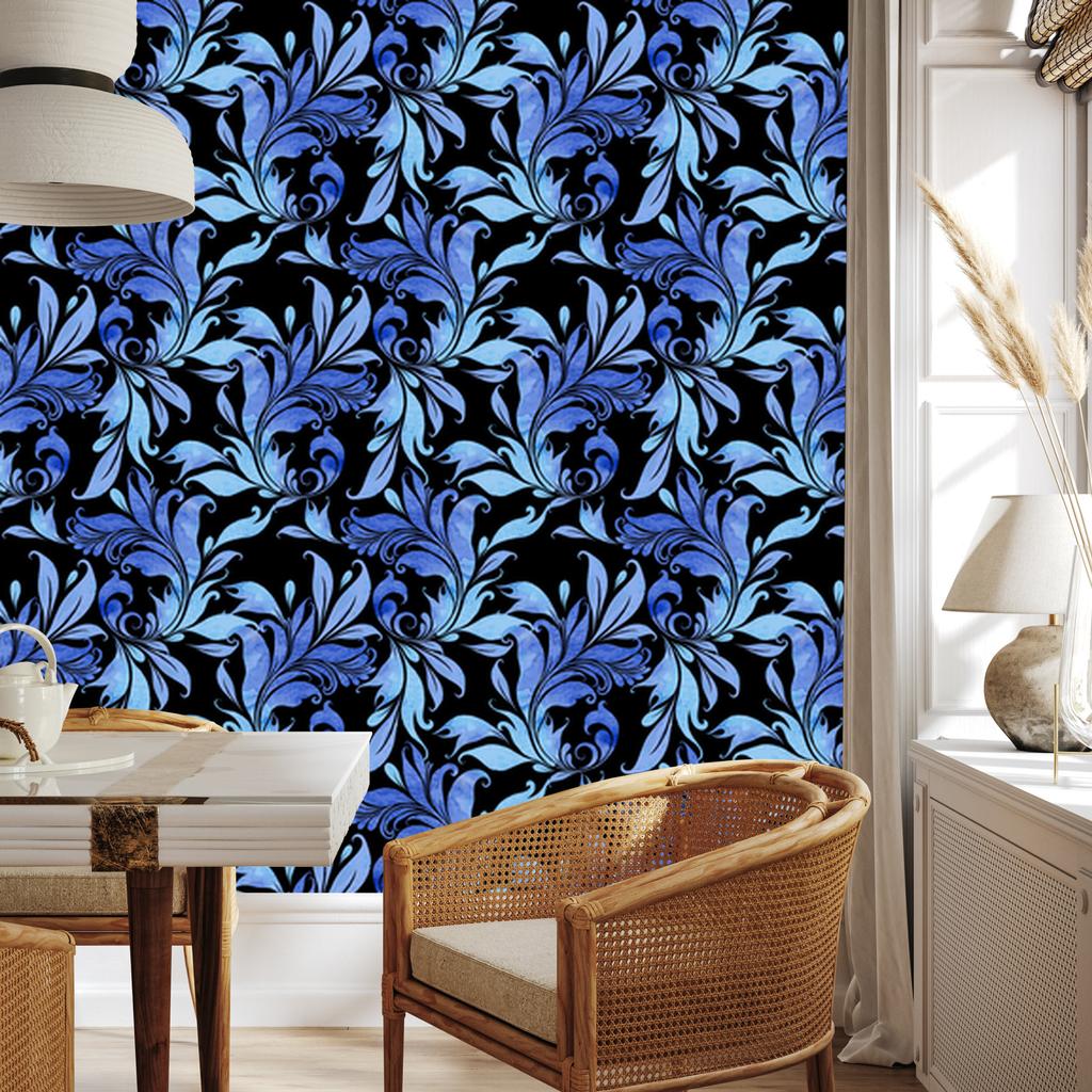 Ornamental Leaves Wallpaper for Living Room and Bedroom 50x1000
