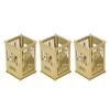 Pen Holder Gold Unique Design Chinese Tower Easy Assembly Surfaces Plating Metal Pen Holder for