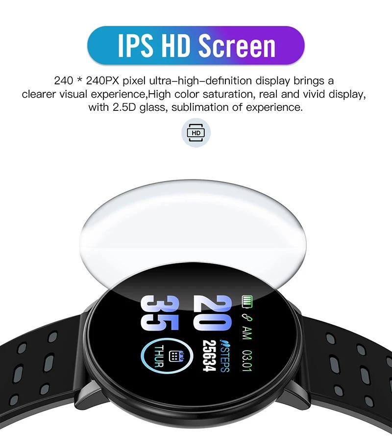 Children's Sports Smart Watch LED Digital Display IP67 Waterproof Kids Fitness Tracker with Heart Rate Blood Pressure Sleep Monitor for Boys Girls
