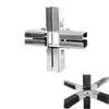 Square Pipe Fixed Joint Storage Rack Connector 3 Way Elbow Pipe Fitting for Fence Rail and Industrial Shelf Construction