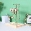 Simple Wood Necklace Holder Organizer Sectioned Design Jewelry Display Stand  Retail Display
