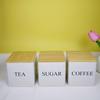 Elegant Bamboo & Wood Lid Tea Caddy, Tinplate Storage Box, Moisture-Proof Sealed Jar for Coffee Beans & Candy.