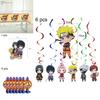 Lebhafte Naruto Ninja Themen Geburtstagsfeier Dekorationen einschließlich Banner und Kuchenaufsätze