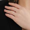 J.Lauren Slim Straight Angle Open Type Silver Ring R0613