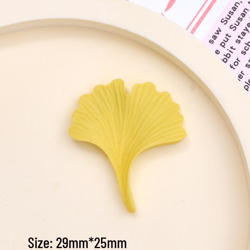 Childlike Leaf-Themed Resin DIY Ornaments: Cartoon Hair Clips & Croc Charms