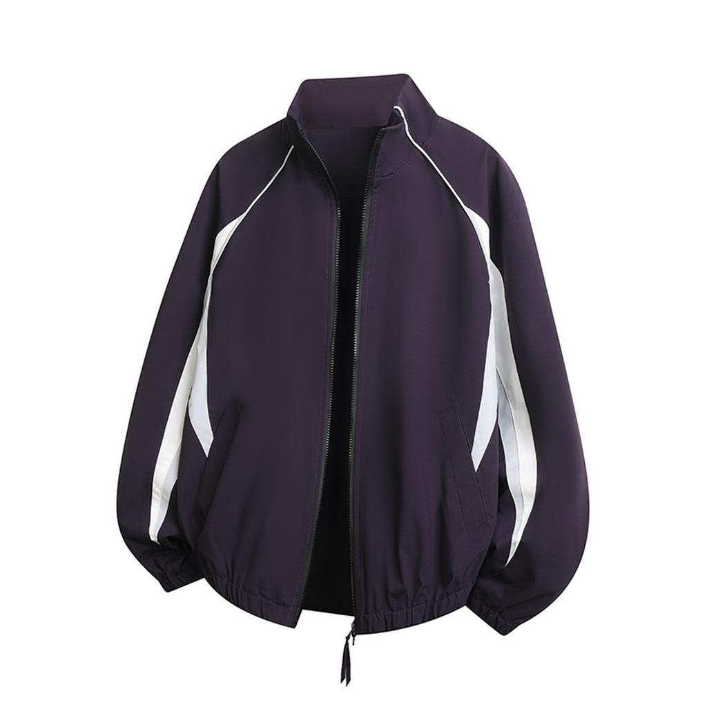 Stitching Sports Stand Collar Jacket Outdoor Cold Windproof Men's Jacket Casual All Fashion Zipper Jacket