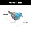 Alloy Enamel Sparrow Shaped Jewelry Organizer Decorative Box for Rings and Earrings Studs Multifunctional Storage Case