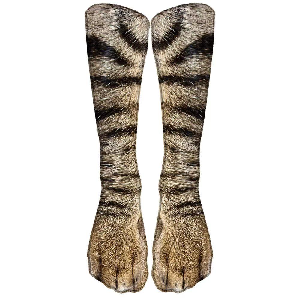 3D Animal Paw Prank Socks: Creative Cat & Dog Hoof Print Simulation
