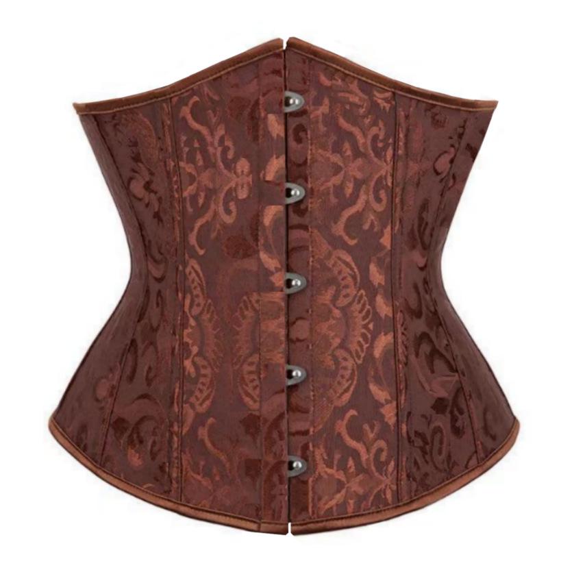 Bridal Sculpting Corset: Jacquard Waist Cincher & Lumbar Support Abdomen Binder