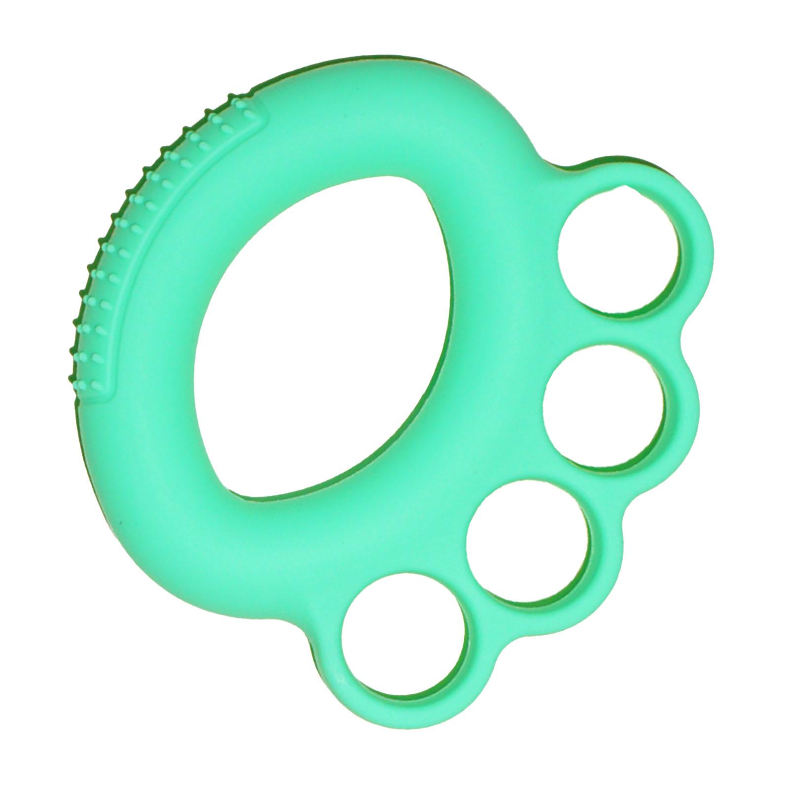 

Silicone Grip Trainer Ring Flexible Finger Stretcher Exercise Strengthener for Children Students Hand Training Green зелёный