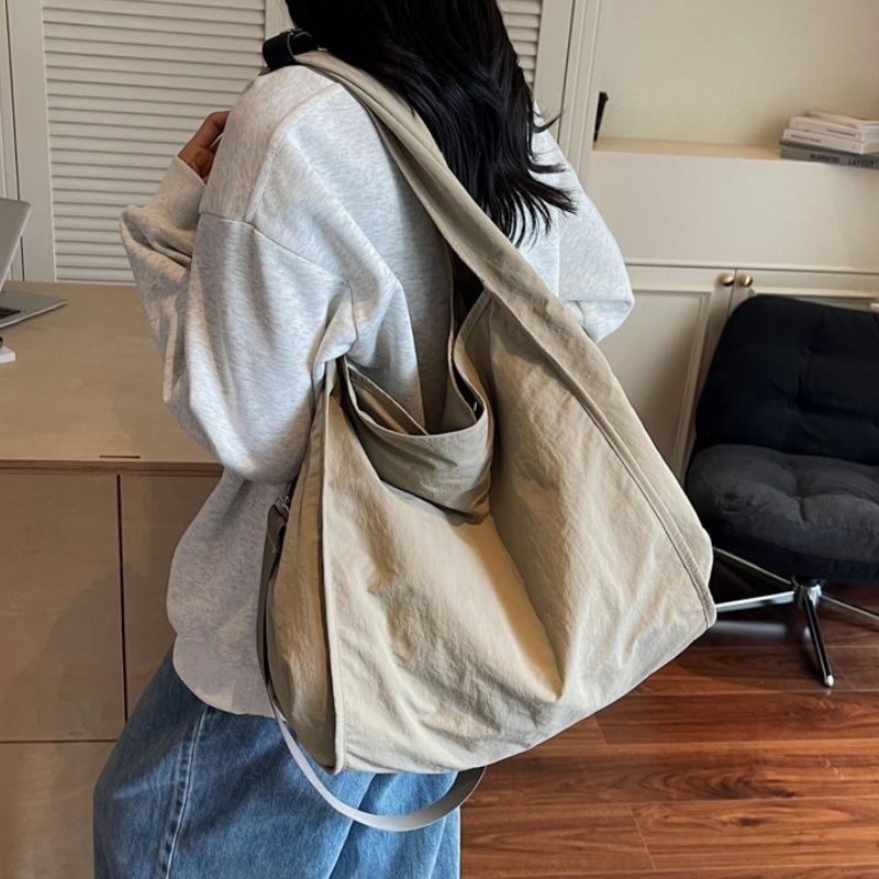 Japan Style Nyl Crossbody Bag Casual Large Capacity Tote Bag Lightweight Women Shoulder Bag Simple Handbag