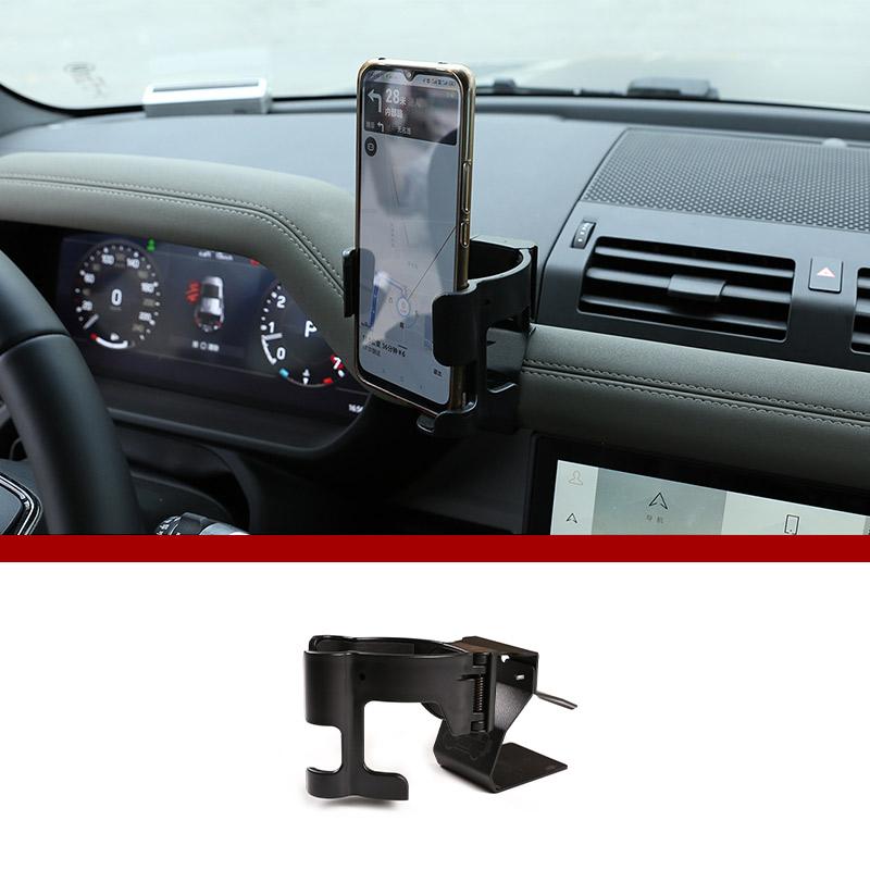 Dla Land Rover Defender 90 110 2020-2026 Uchwyt na telefon komórkowy do samochodu Wielofunkcyjny uchwyt Uchwyt do nawigacji GPS Akcesoria samochodowe