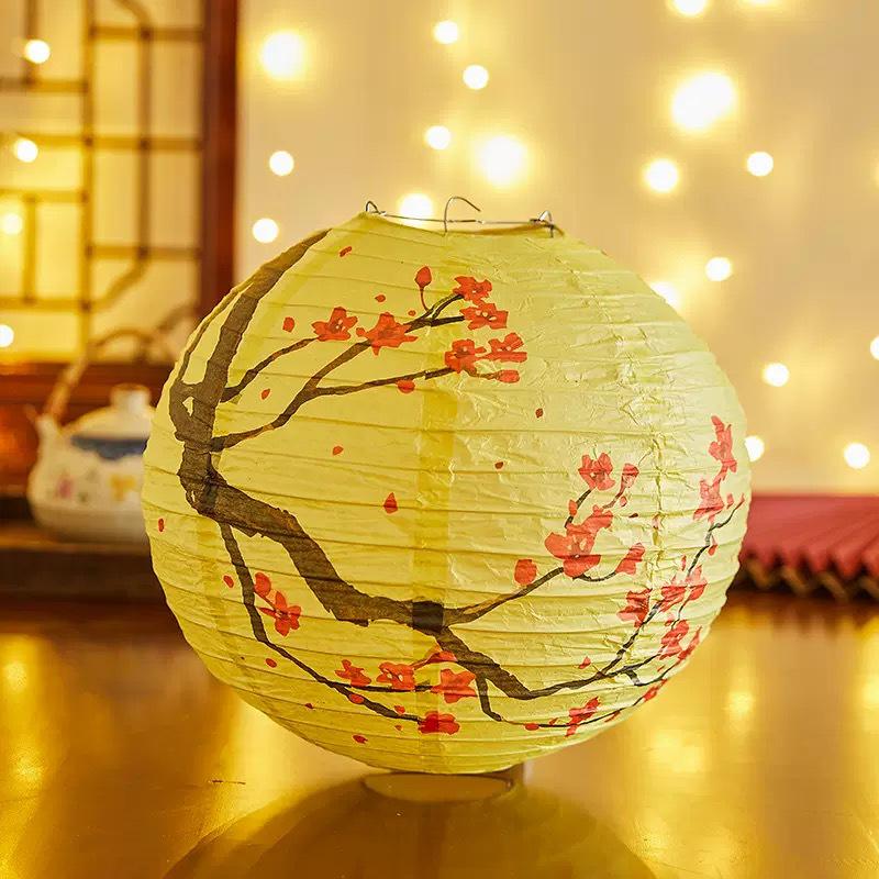2025 Chinese Style Red Lantern: Dragon Boat & Mid-Autumn Festival Decorative Pendant with Luminous Design for Spring Festival & National Day.