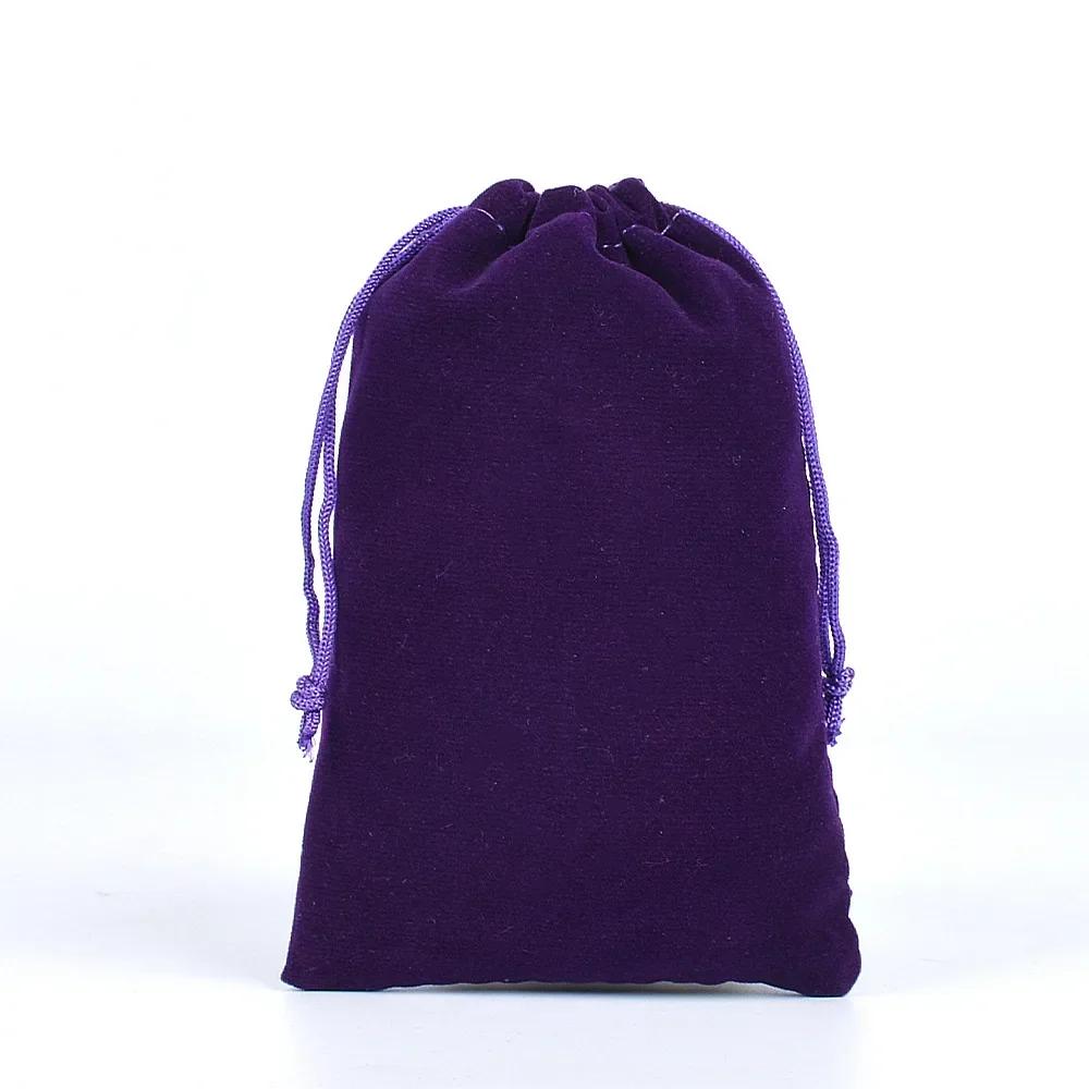 10Pcs/Lot Soft Fabric Velvet Drawstring Gift Bags Wedding Candy Christmas Pouches Jewelry Storage Bag Festival Various Size
