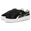 (WMNS) PUMA Suede Plat Form Plaid 'Black' Women's 395228-01