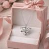 Light Luxury Design Love Sphere Necklace Sweet Elegant Style Sphere Necklace  Fashion Accessory