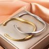 Irregular Geometric Titanium Stainless Steel Bracelet - Sleek, Fashionable, Cool Open Design